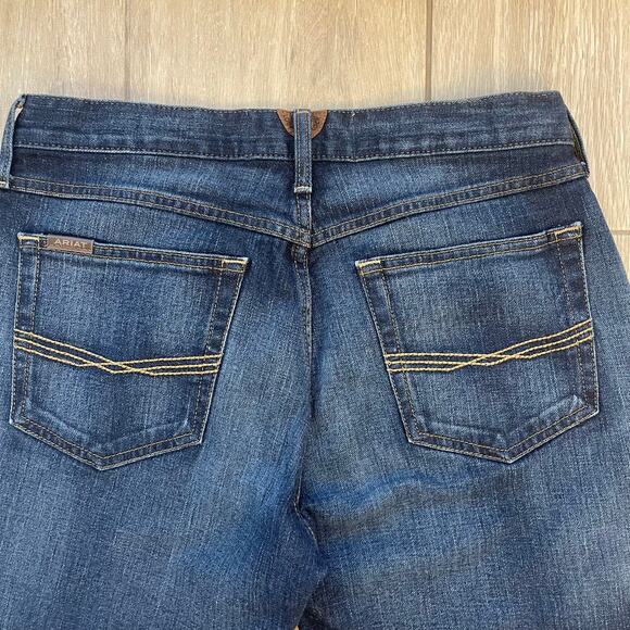 Ariat M5 Slim Straight Jeans 32x34 Dark Wash Denim Stretch Men’s Western Cowboy - Picture 9 of 10